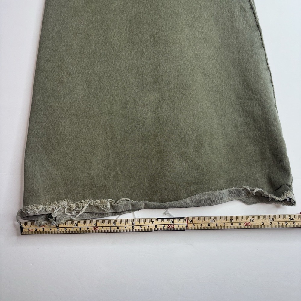 Free People We The Free Women's Just Float On Flare Jeans Size 26 Pants Green - Picture 7 of 8